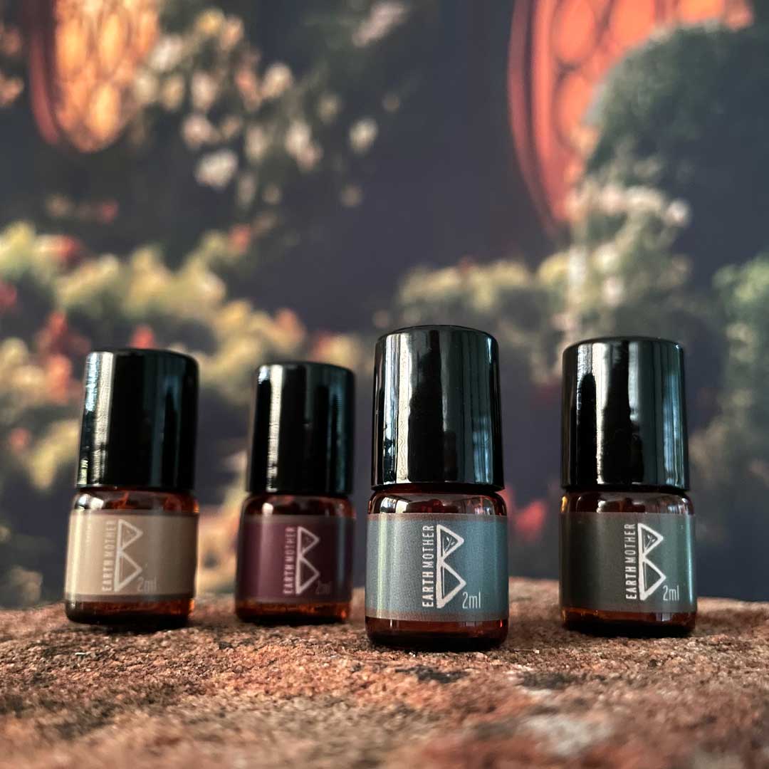 Earth Mother / Scent Discovery set - organic roll-on perfumes